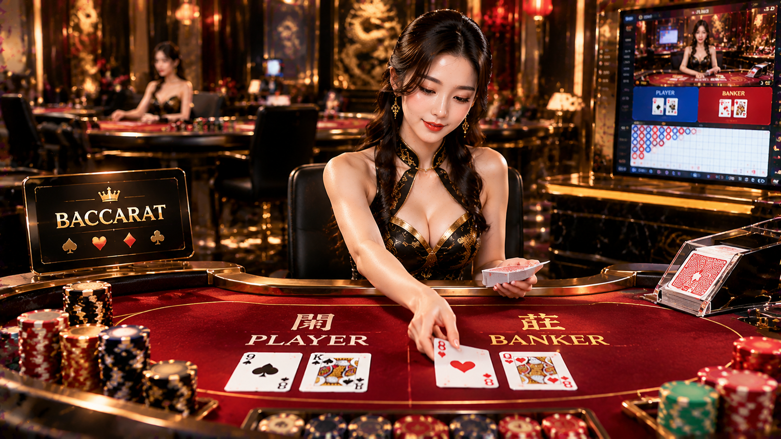 Trò chơi Baccarat live dealer trên DO88 Casino