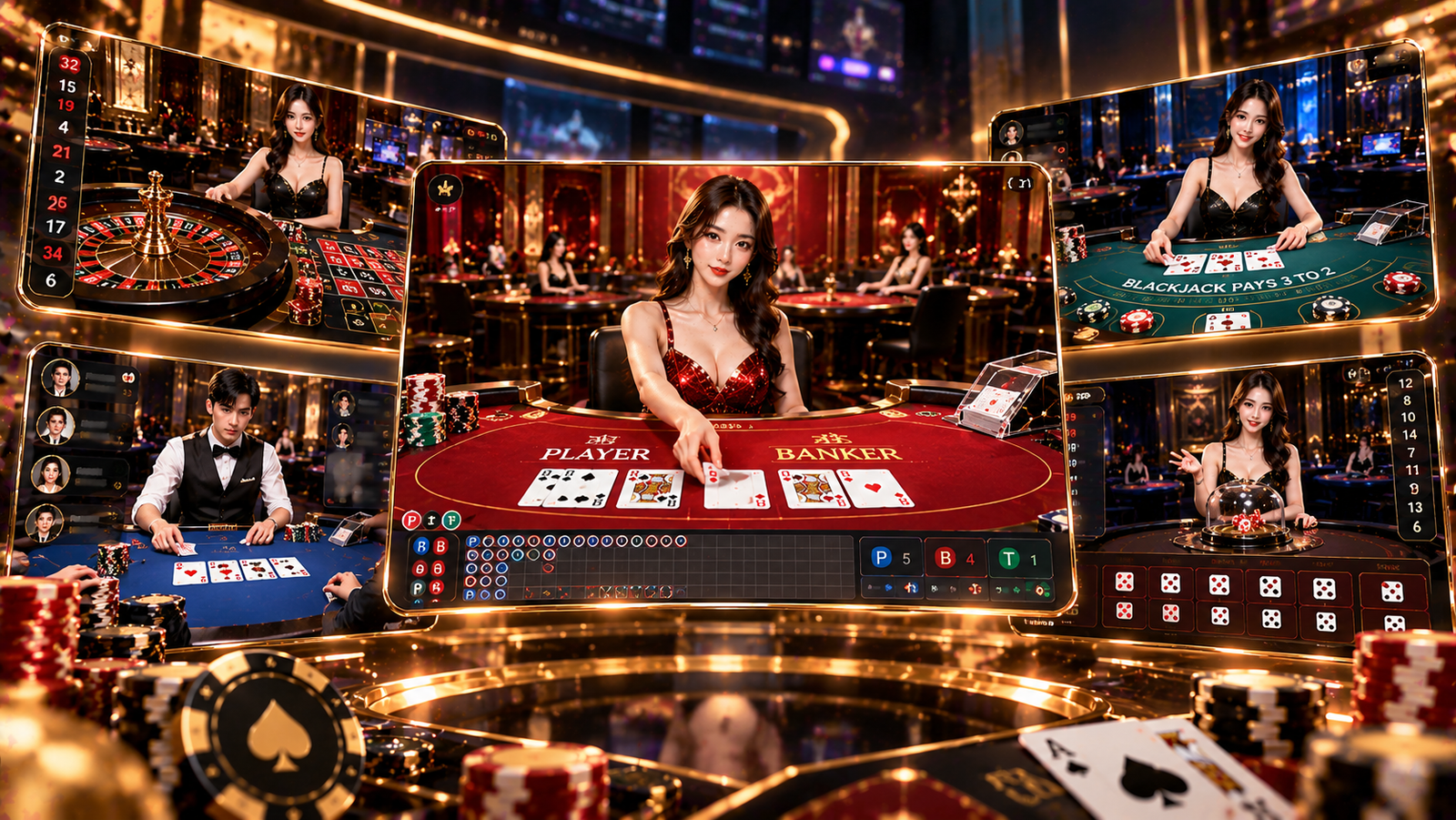 Hệ thống trò chơi casino trực tuyến từ các nhà cung cấp game