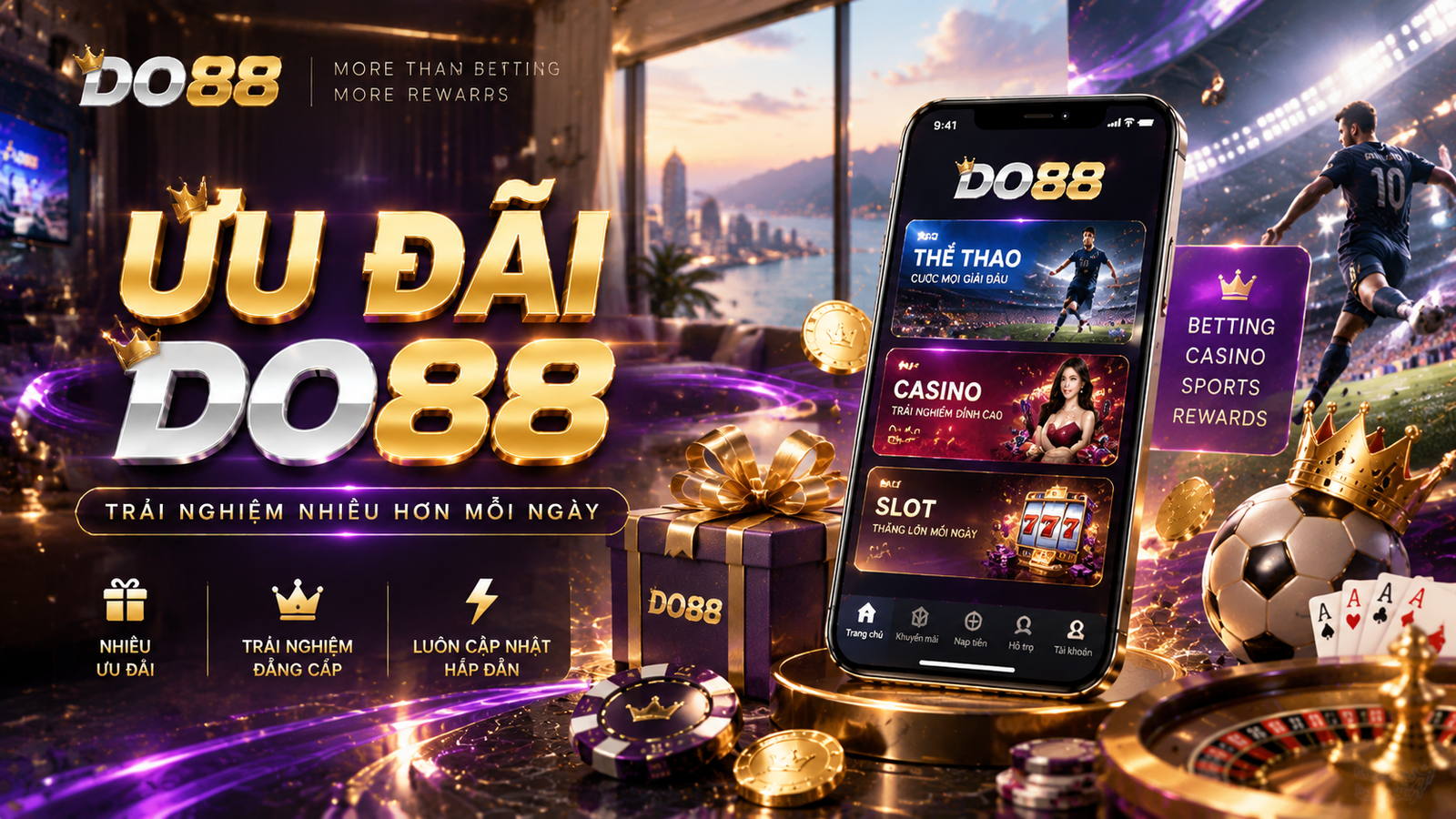 Khu vực thông tin ưu đãi trên DO88