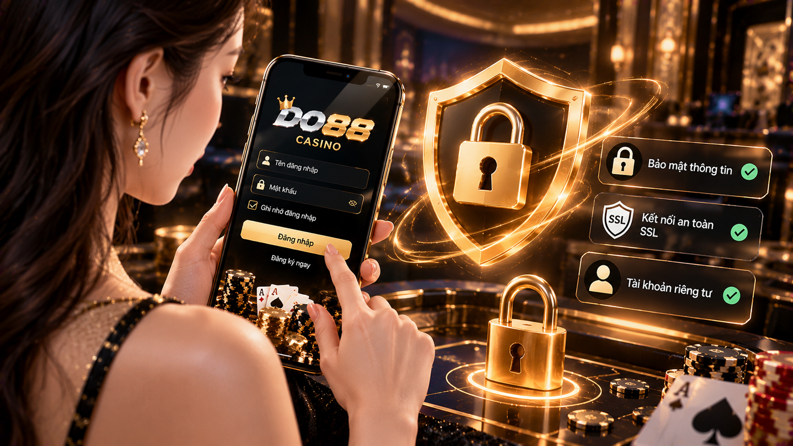 Lưu ý bảo mật khi sử dụng tài khoản Do88 casino trực tuyến