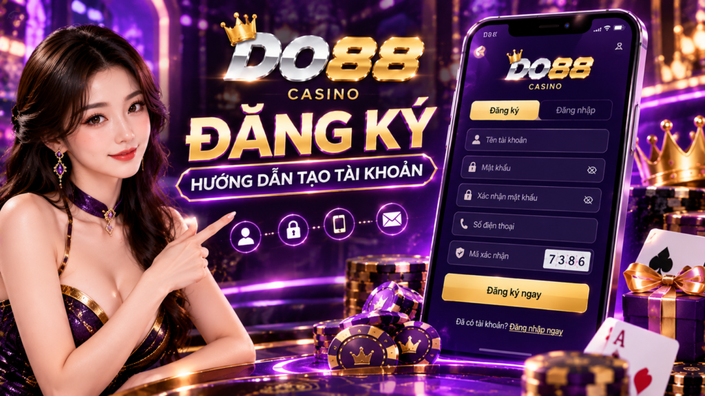 Giao diện đăng ký tài khoản DO88 trên điện thoại